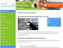 Tablet Screenshot of ikzoekeenschoonmaakster.nl